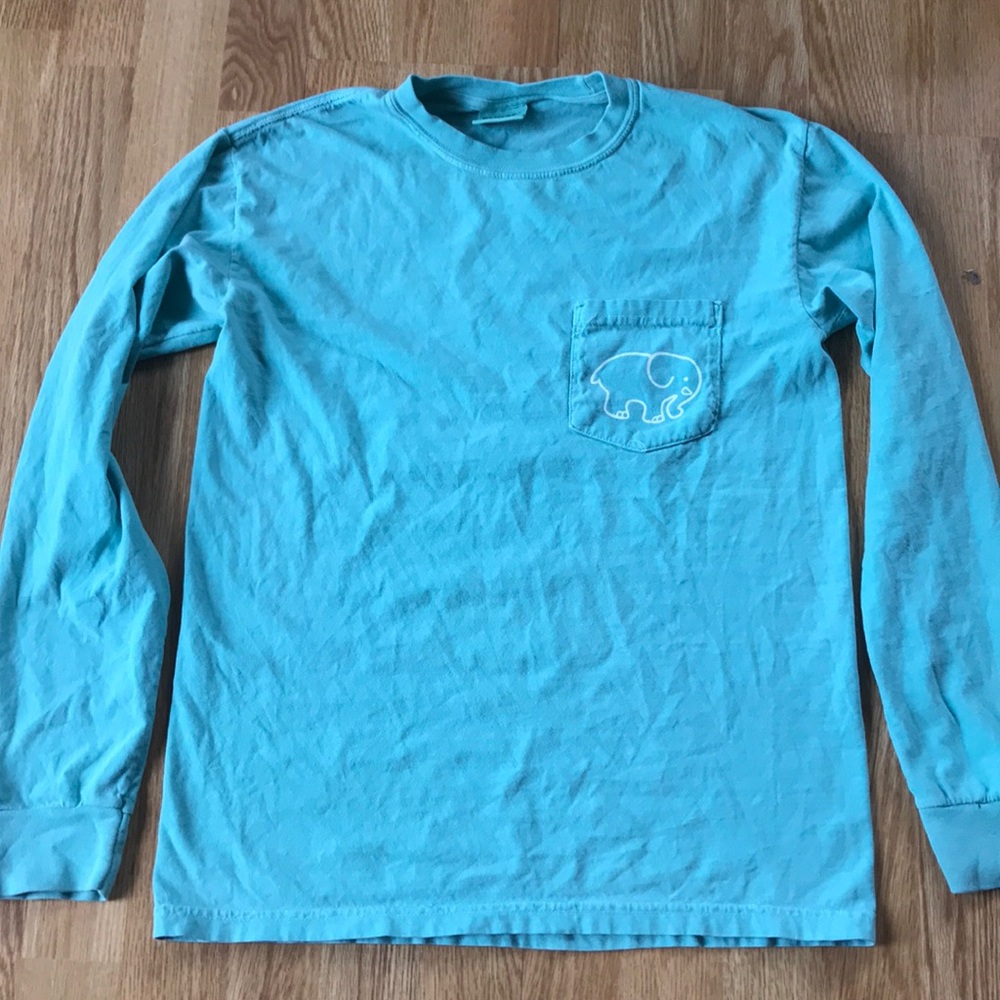 Aqua and pink ivory ella long sleeve t-shirt